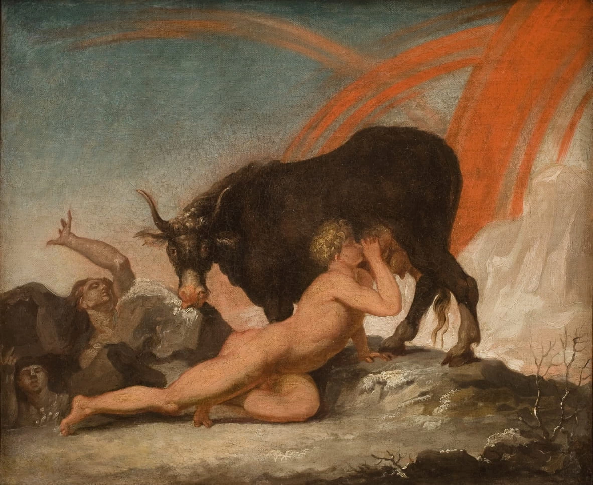 Ymir allattato dalla mucca Audhumla - Statens Museum for Kunst
